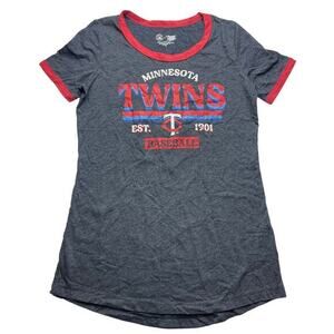 Minnesota Twins Navy Tee - Women's XS - Short Sleeve